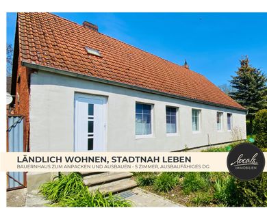 Ländlich wohnen, stadtnah leben – Bauernhaus mit Garten, Ausbaureserve und Nähe zu Kyritz