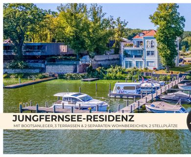 Zwei traumhafte Seewohnungen mit Bootsliegeplatz, 3 Terrassen, 2 separate Eingänge und Stellplätze