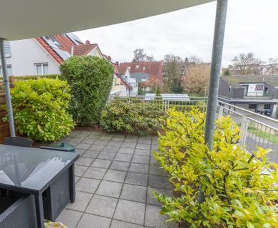 82 m² große Erdgeschosswohnung mit großer Terrasse, Tageslichtbad, G-WC und Tiefgaragenstellplatz