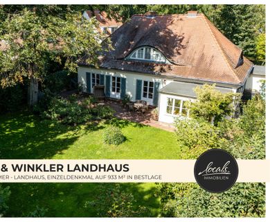 Exklusives Estorff & Winkler Landhaus – 7 Zimmer, Einzeldenkmal auf 933 m² Grundstück in Bestlage