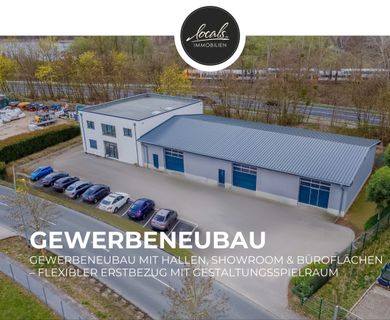 Gewerbeneubau in Werder: Hallen, Showroom & Büros – Ausbau & Gestaltung frei durch Mieter möglich